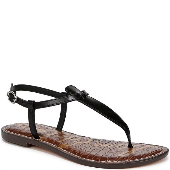 Sam Edelman Black and Brown Sandals with Ankle Wrap - Picture 13 of 13